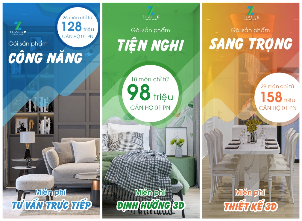 Trọn gói nội thất 18 món chỉ từ 98 triệu